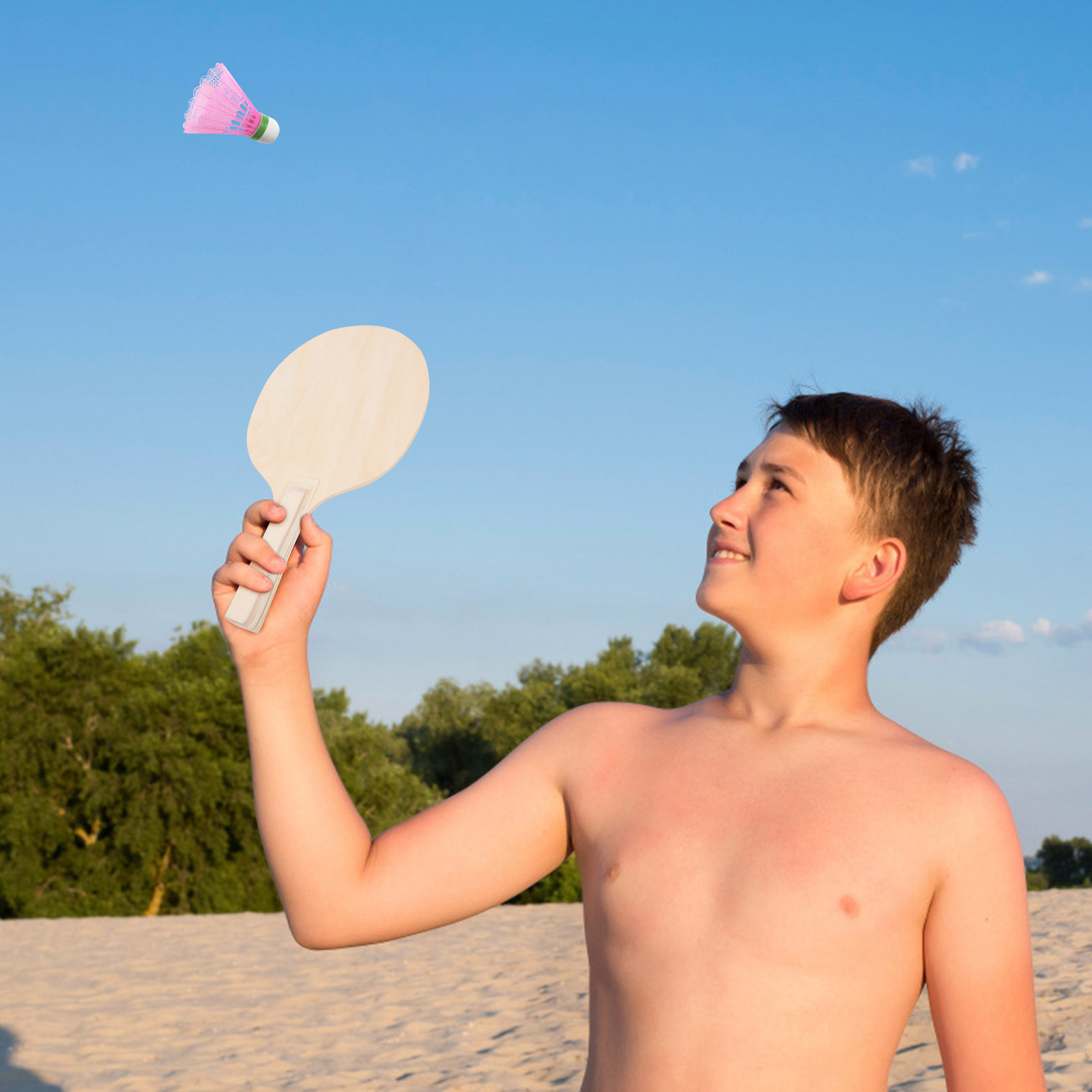 Table Tennis Multiplayer - Set di 4 Racchette da Spiaggia