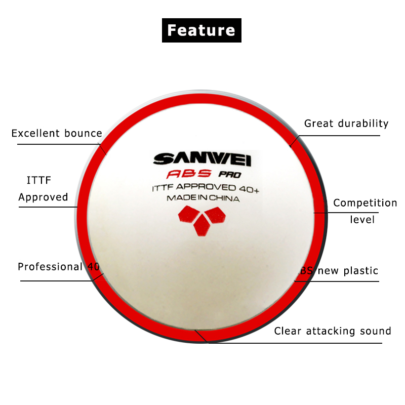 SANWEI ABS PRO 3-Star 40+ Pall - Donic Table Tennis Ball recensione e prezzo